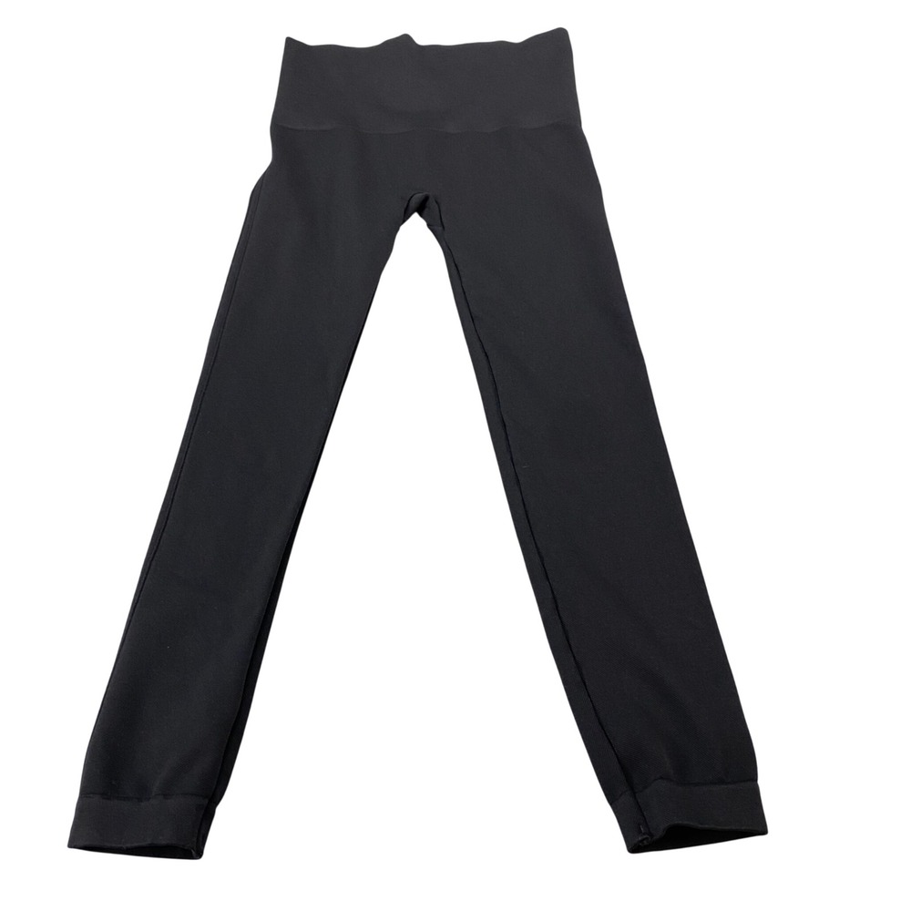 Spanx Look At Me Now Seamless Leggings Black High‎ Waist Womens Medium